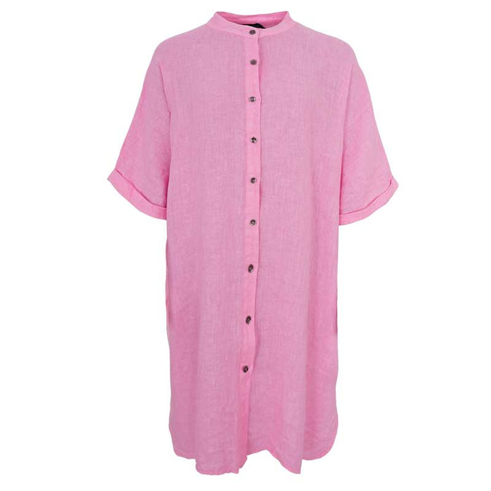 Black Colour BCMelina Linen Tunic Pink - J BY J Fashion