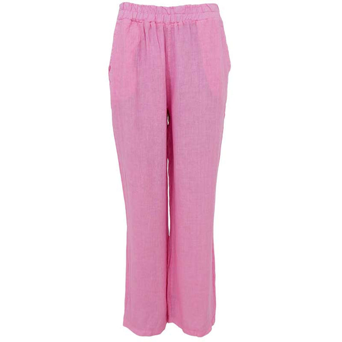 Black Colour BCMelina Wide Linen Pant Pink - J BY J Fashion