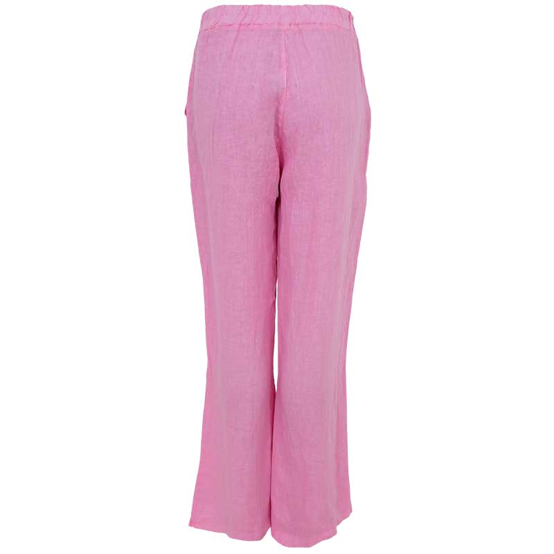 Black Colour BCMelina Wide Linen Pant Pink - J BY J Fashion