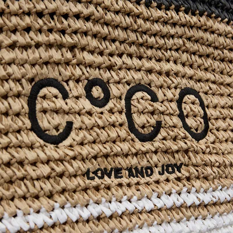Co Couture CocoCC Straw Bag Sand - J BY J Fashion