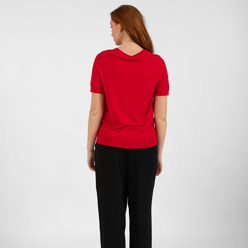 Coster Copenhagen CCH1118 Regular T-Shirt 613 Red - J BY J Fashion