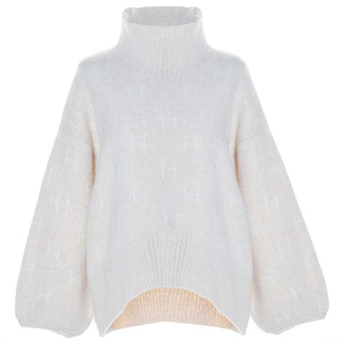 Hést Fam Sweater Short Knit Off White - J BY J Fashion