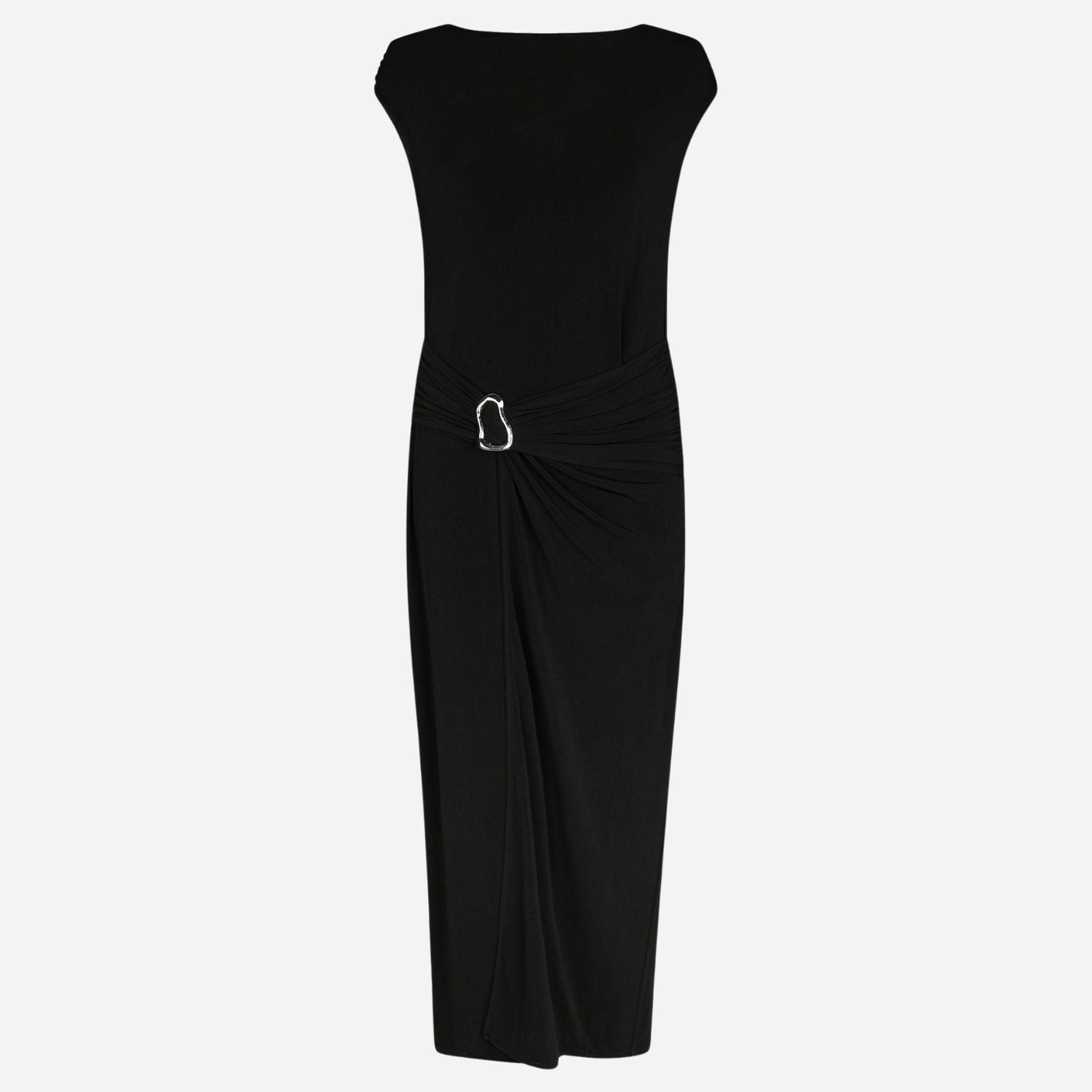 Neo Noir - Miloine Drape Dress 166132 - 100 - Black main image 0
