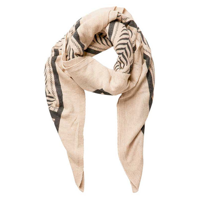 PIECES PCJOVIS WOOL SQUARE SCARF OFF WHITE - J BY J Fashion