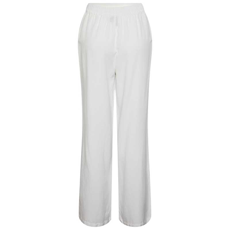 Pieces PCMilano HW Wide Pant D2D PB Hvid - J BY J Fashion
