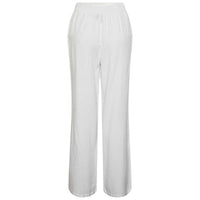 Pieces PCMilano HW Wide Pant D2D PB Hvid - J BY J Fashion