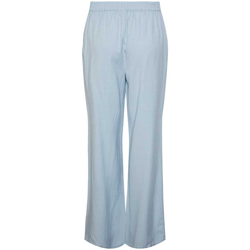 Pieces PCMilano HW Wide Pant D2D PB Lyseblå - J BY J Fashion