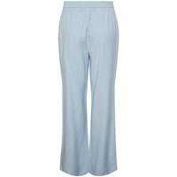 Pieces PCMilano HW Wide Pant D2D PB Lyseblå - J BY J Fashion