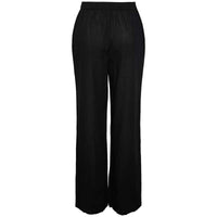 Pieces PCMilano HW Wide Pant D2D PB Sort - J BY J Fashion
