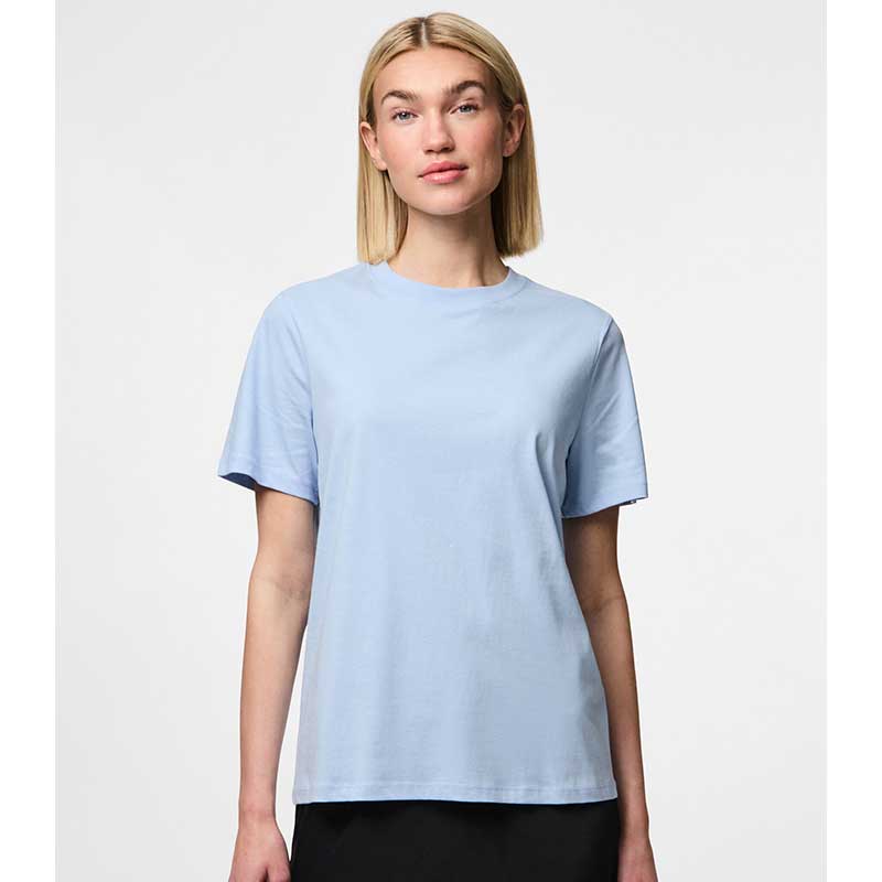 Pieces PCRia SS Solid Tee Noos Cashmere Blue - J BY J Fashion