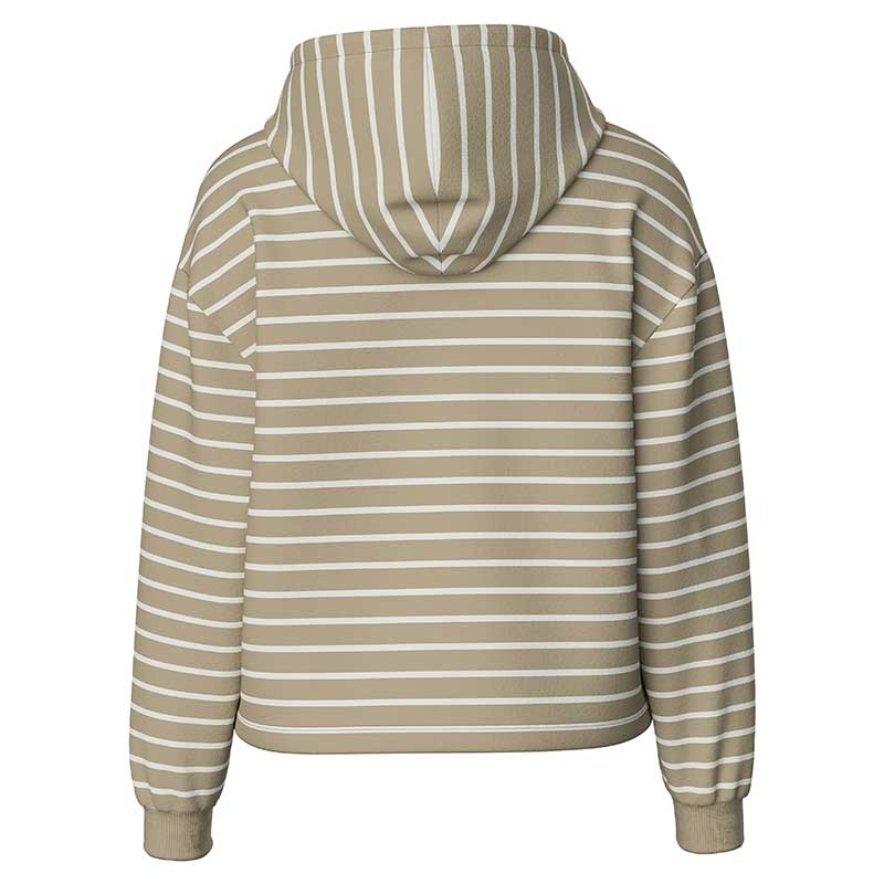 Sudadera Con Capucha Pieces Pcchilli LS Para Mujer - Estilo Urbano Con Rayas Y Bordado, Cómoda Y Fresca Para Primavera