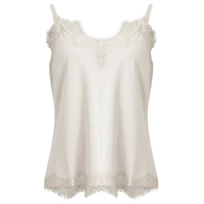 COSTER COPENHAGEN CCH1004 LACE TOP 202 OFF WHITE - J BY J Fashion