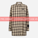 Haute L'Amitié Idel Button Check Shirt Beige Check