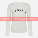 Haute L'Amitié Clean LS Logo Tee Off White