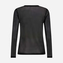Co Couture Mesh O-Neck Blouse Black
