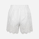 J By J 86327 Embroidery Shorts White