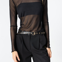 Coster Copenhagen Eve Mesh Turtleneck Black