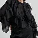 Second Female Fria Frill Blouse Black