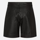 Co Couture PhoebeCC Leather Pleat Shorts Black