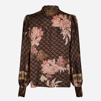 Neo Noir Massima Botanical Border Blouse Black