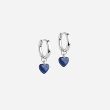 Enamel Amore E376S Hoops Indigo
