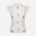 Lecoco Elsa Embroidery Top White