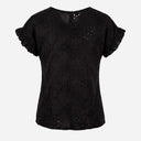 J BY J 10797 Embroidery Blouse Black