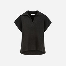 Coster Copenhagen Emerie Knit Polo Top Black