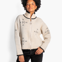 Hést Iben Zip Jacket Light Beige Melange