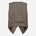 Co Couture VeyaCC Check Wrap Vest Brown