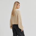 Second Female Ulrikke Knit Cardigan Soft Beige - J BY J Fashion