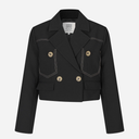Second Female Aletha Cropped Blazer Black