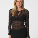 Neo Noir Matria Lace Blouse  Black