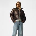 Pieces PCAmilia Short Puffer Jacket PWP Hot Fudge