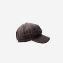 Black Colour BCRosina Checked Cap Dark Grey
