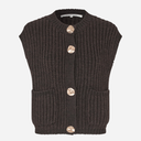 Second Female Ulrikke Knit Vest Chocolate Tort