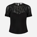Co Couture ColtonCC Lace Mix Top Black