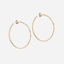 Enamel E479G Organic Arena Large Hoops Gold