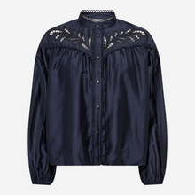 Co Couture MelinCC Balloon Lace Shirt Navy