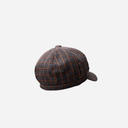 Black Colour BCRosina Checked Cap Dark Grey
