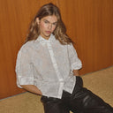 Co Couture ElricCC Flower SS Shirt White