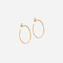 Enamel E480G Organic Arena Medium Hoops Gold