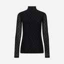 Hype The Detail 300-15-9 Mesh Blouse High Neck Black