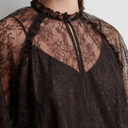 Second Female Sybell Lace Ruffle Blouse Demitasse