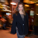 Co Couture VolaCC Cape Button Blazer Black