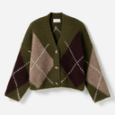 Noella N-Laiana Knit Cardigan Avocado Green Mix
