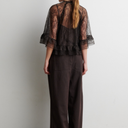 Second Female Sybell Lace Ruffle Blouse Demitasse