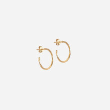 Enamel E481G Organic Arena Small Hoops Gold