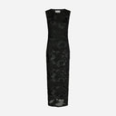 Neo Noir Tiranna Big Flower Mesh Dress Black