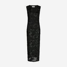 Neo Noir Tiranna Big Flower Mesh Dress Black